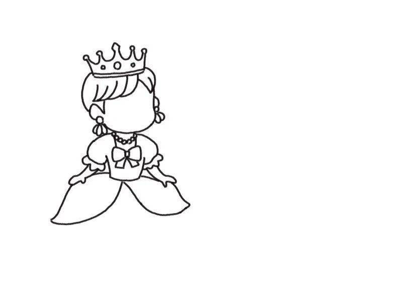 画出小公主们精彩的一天!可爱的公主简笔画