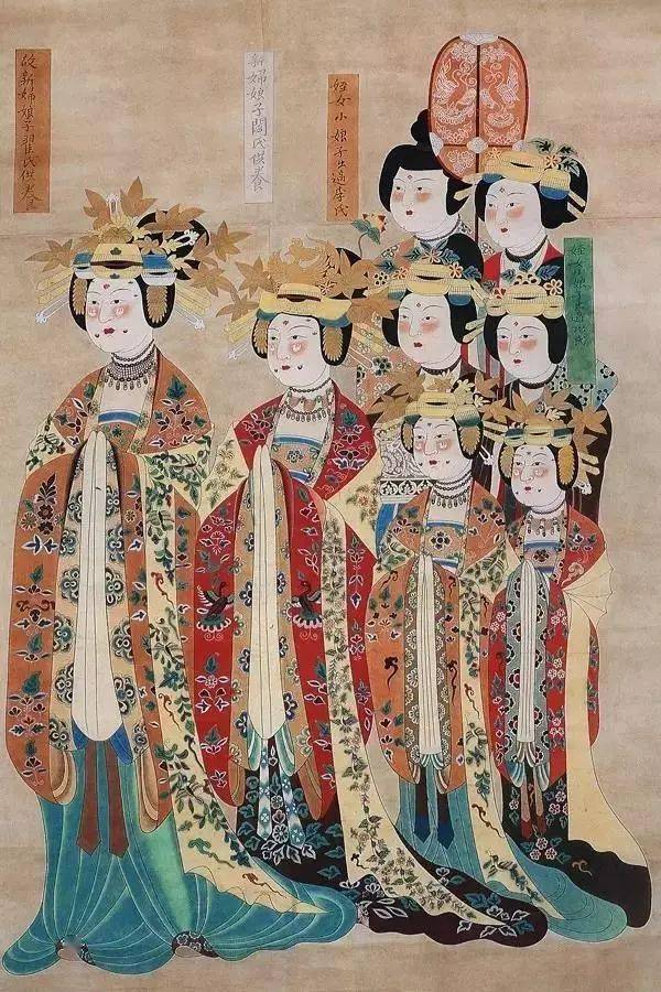 古代女子出嫁前有家人为其梳头习俗,所谓"一梳梳到底,二梳白发齐眉