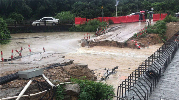 公路管理局|突发！惠阳暴雨冲垮永湖老围下桥两侧便道，正在抢修，请绕行