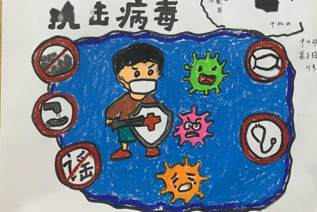 赤城之心抒情画疫┃赤城街道中心幼儿园抗疫主题亲子云上画展