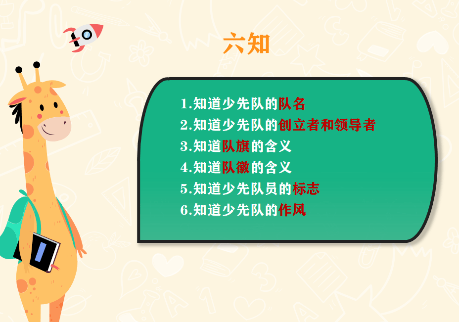 一年级的同学们想要佩戴上红领巾,必须要学习很多相关知识呢!