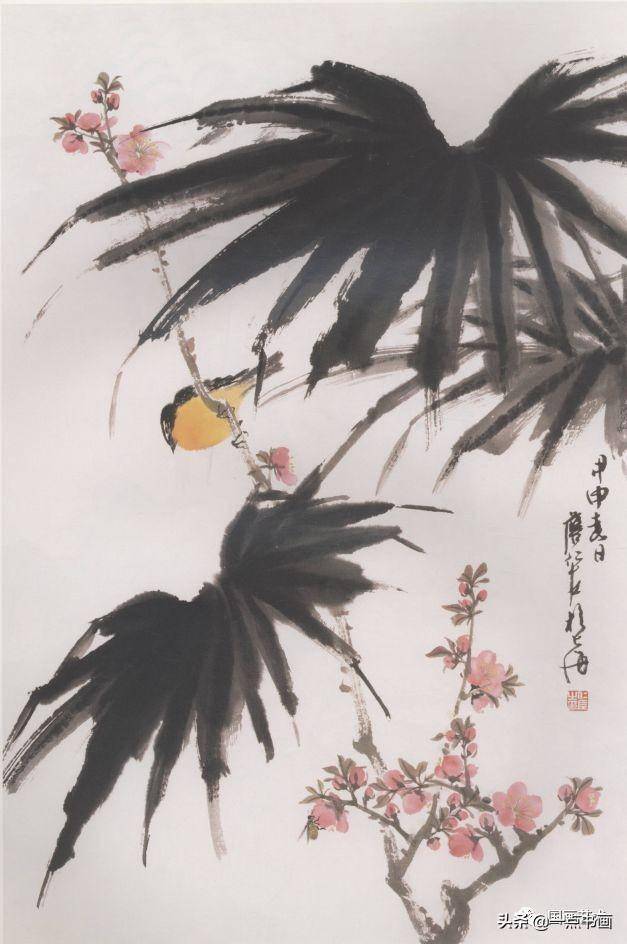 詹仁左花鸟画辑录欣赏