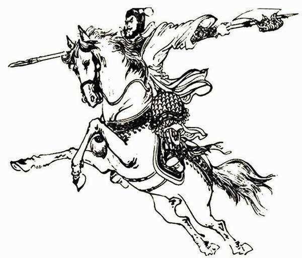 脸谱化的忠臣良将形象,豹头环眼粗壮黝黑的大胡子,又猛又莽又忠