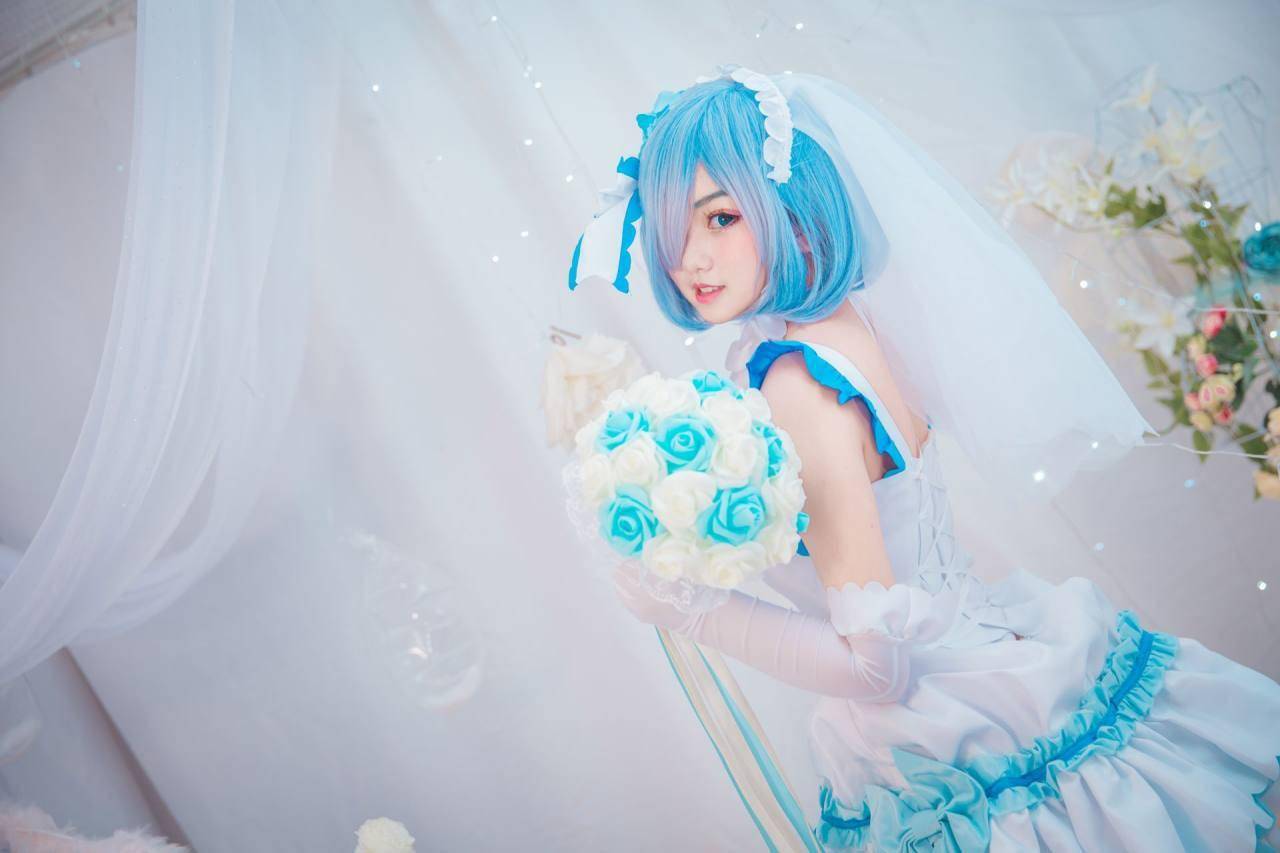 蕾姆花嫁cosplay
