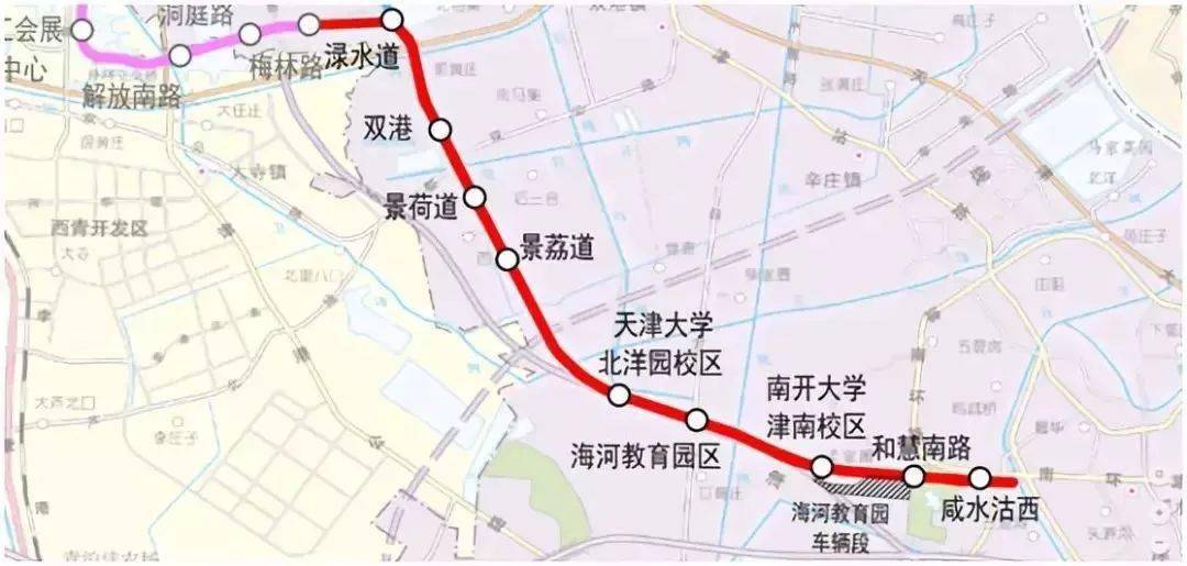 天津地铁4号线走向,部分设站信息来啦