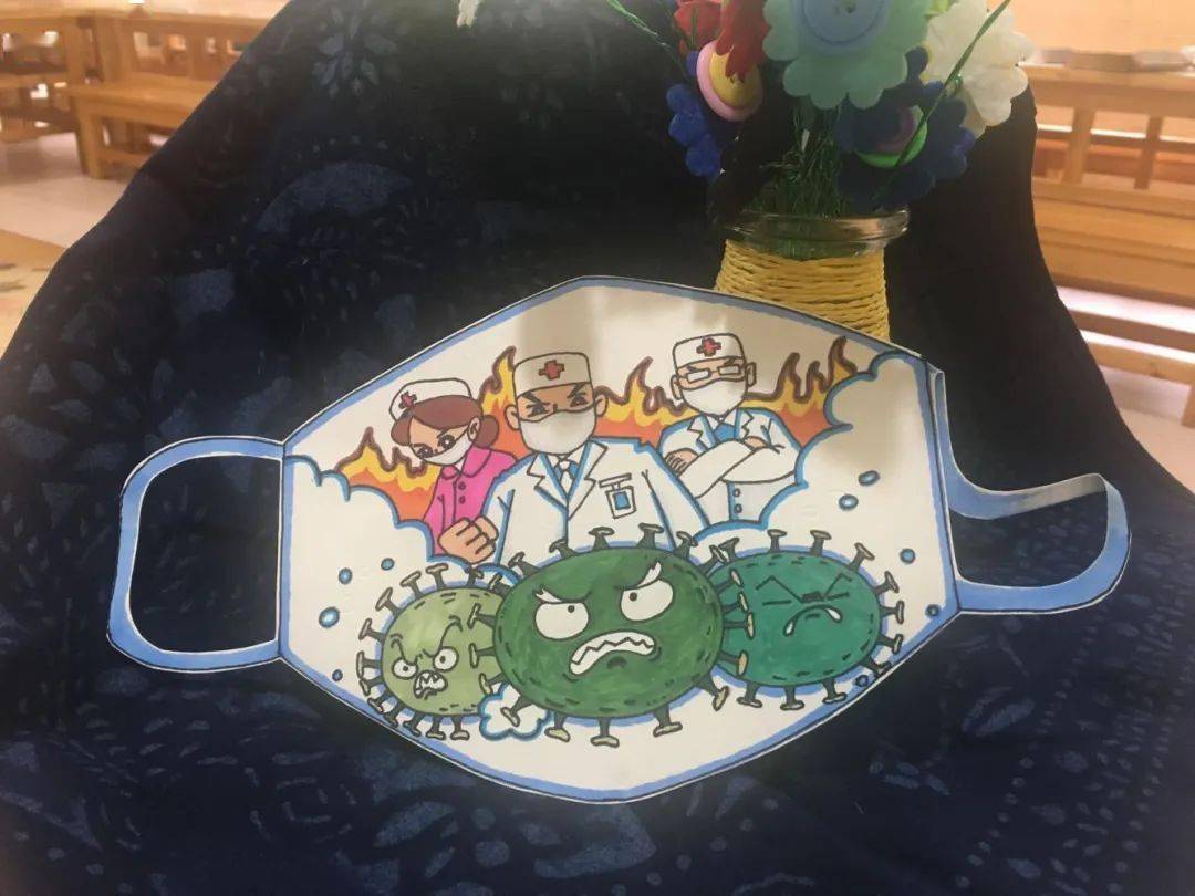 101班 任梓晗艺术节艺术节小口罩,大力量这些创意十足的口罩,展示了