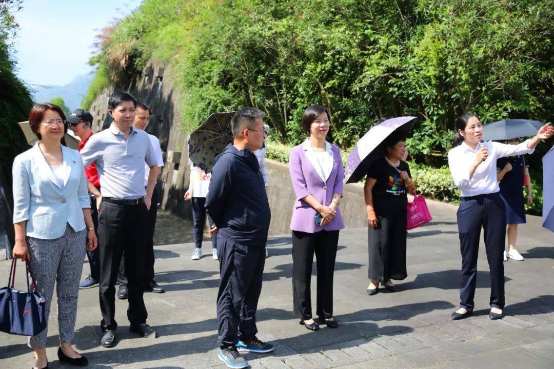 黄慧县长,林海涵副县长陪同参观中国工农红军挺进师纪念园