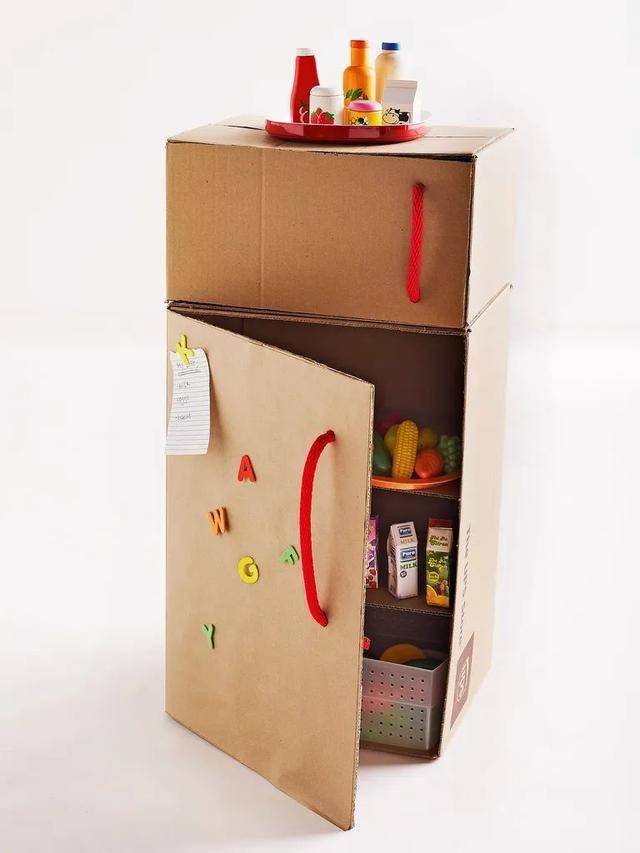 快递纸箱变身"豪华"玩具,这是我见过最高级别的过家家
