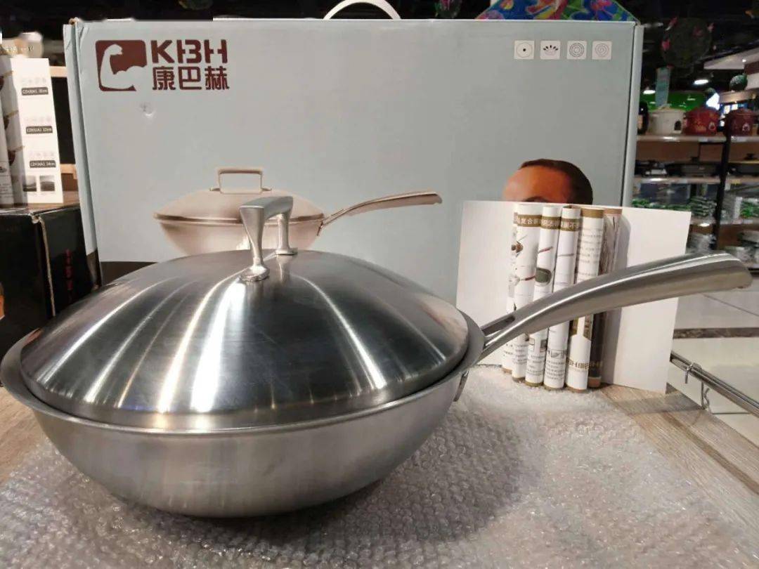 康巴赫316不锈钢炒锅32cm