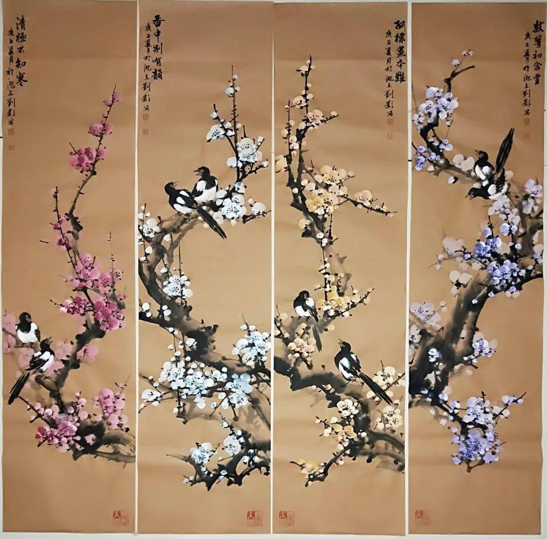 刘影61新征程 新跨越——2020金尚vip会员作品联展_梅花