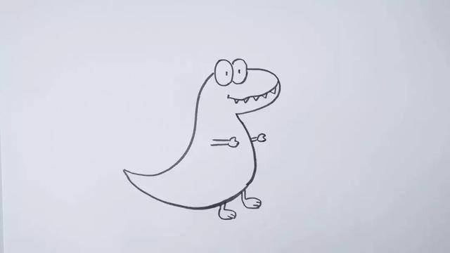简笔画小恐龙