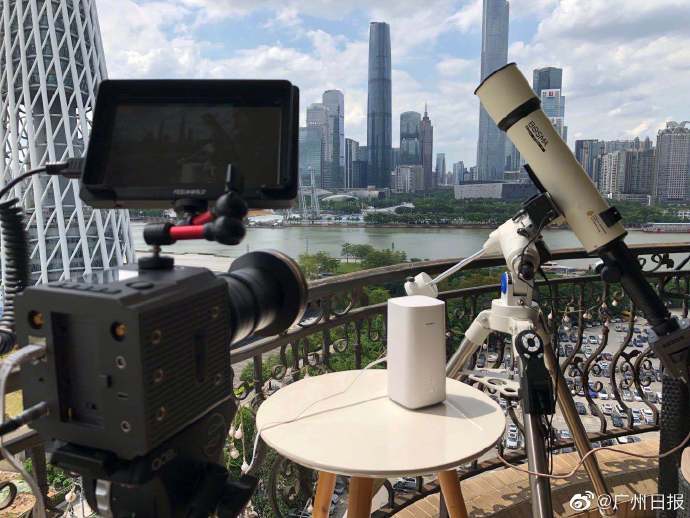 小口|广州日环食 初亏，太阳右下角缺了一个小口