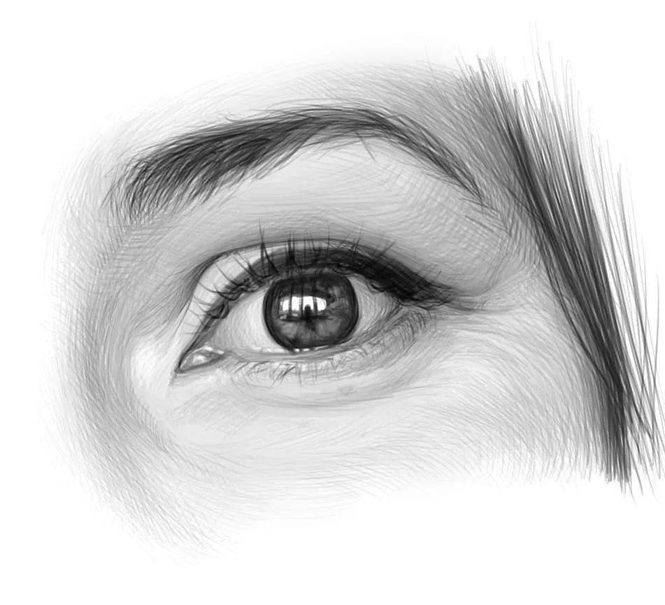 没想到吧用电脑也能画出素描的笔触感美术生福音