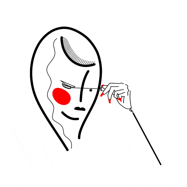 《化妆》gif 数码媒介2019