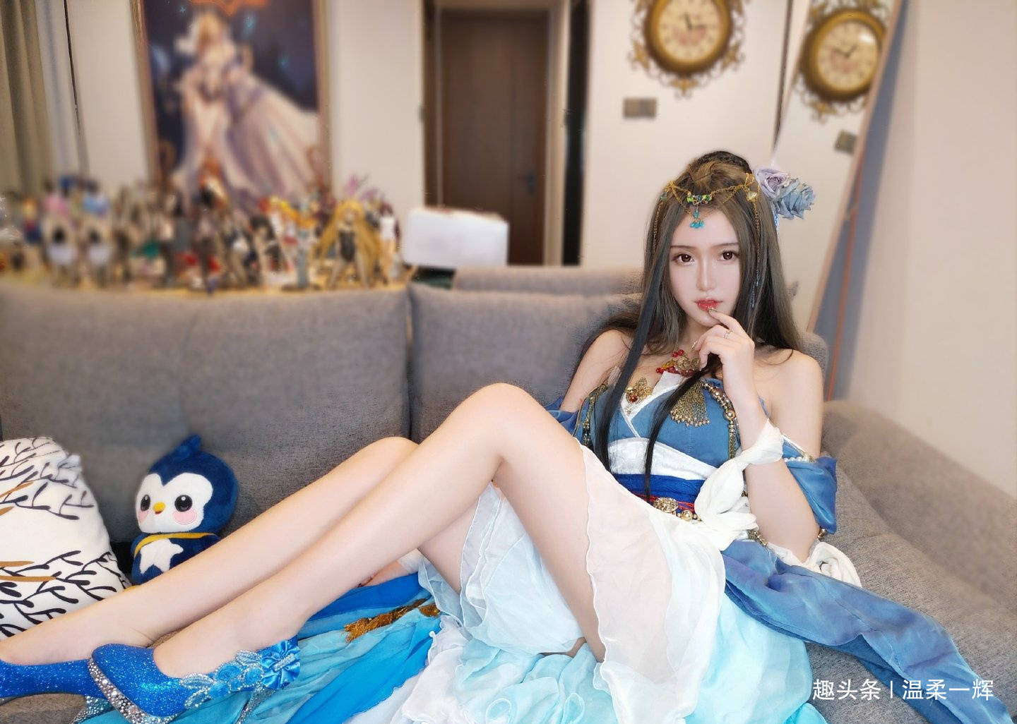 古风角色cos大赏,腐团儿明月心成"白月光",腿长令人羡慕