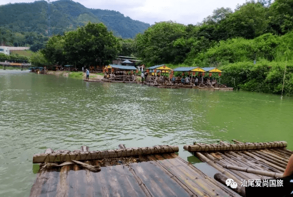 凤溪竹筏漂流,喝茶,享农家乐,溪美戏水泡脚,潮州古城一天游