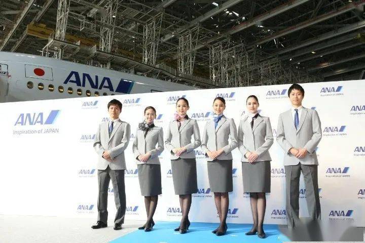 全日空(ana)现役制服(2015▼两舱乘务员,乘务长和地服人员穿的