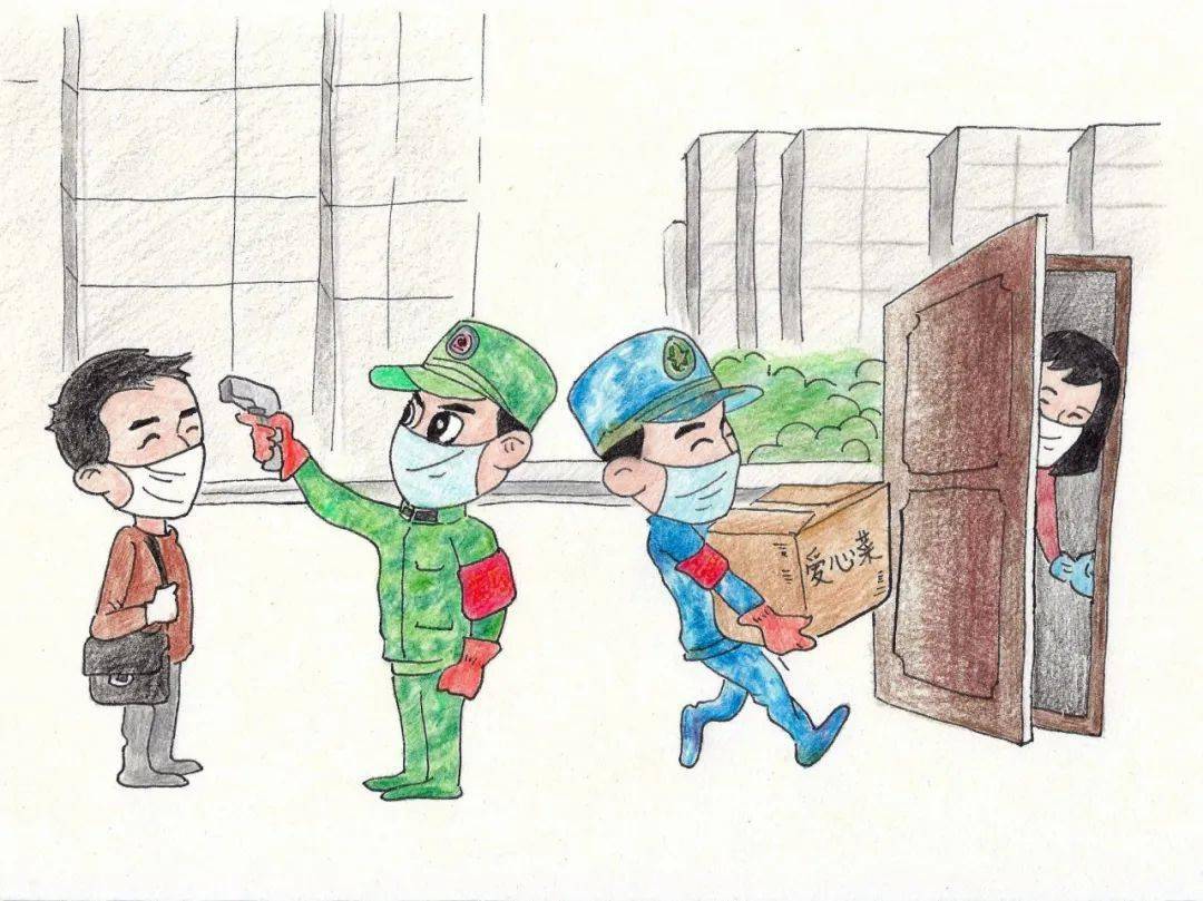 习园园创连环画迷彩绿疫线最美色彩