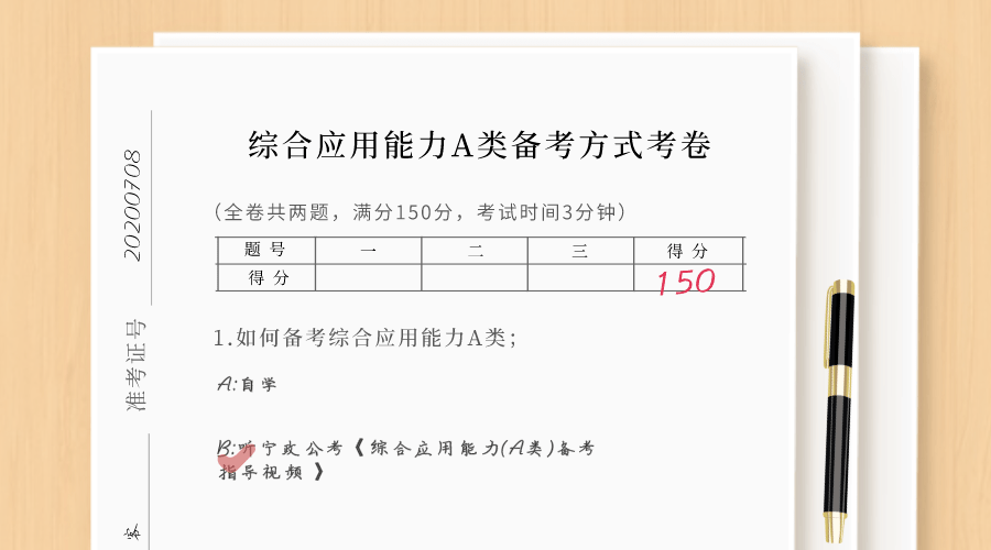 6个视频深度解析综合应用能力a类高分备考方案