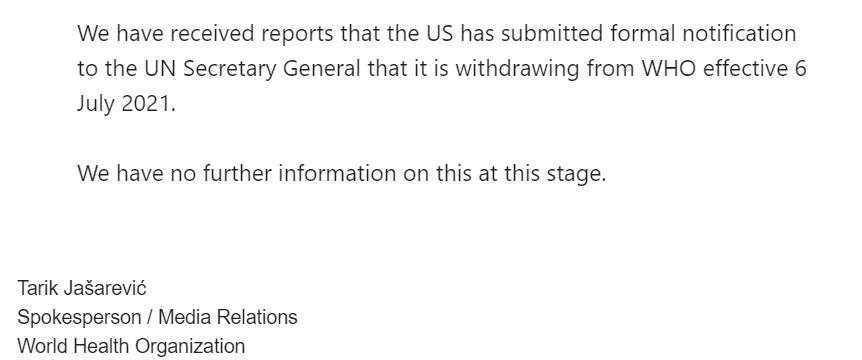 会费|世卫资料：美国仍拖欠2亿美元会费，去年也没缴清