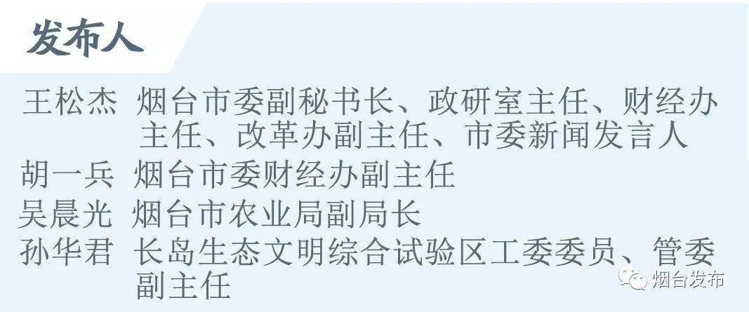 发言人 王松杰通报2020年我市改革攻坚下步打算烟台市委财经办副主任