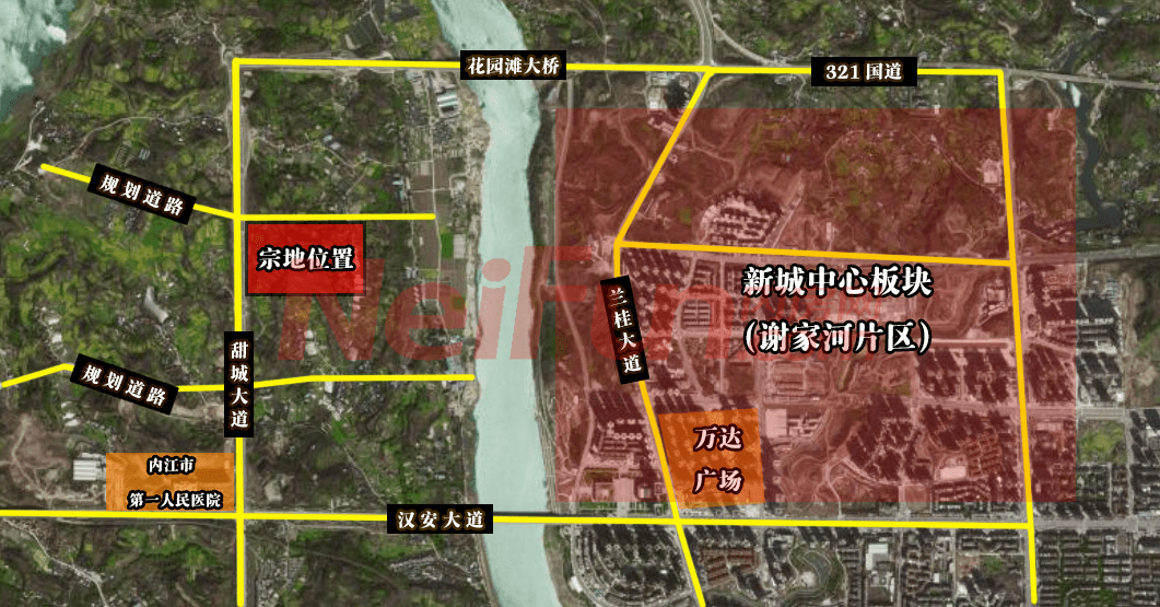 内江邓家坝片区首宗土地入市丨起拍总价5.9亿拉开序幕