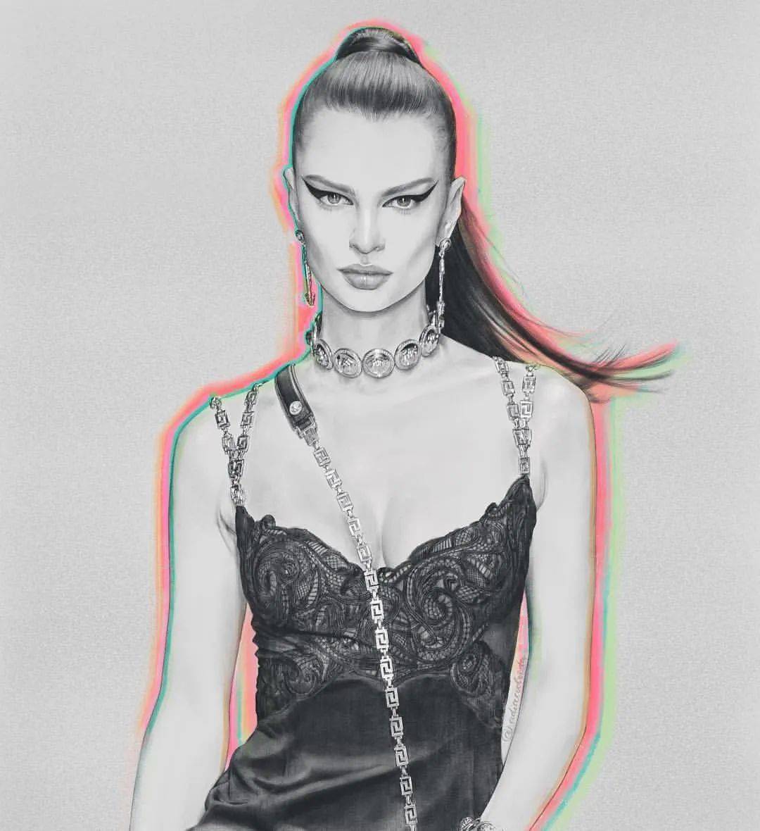 大神|时装画灵感|三庭五眼傻傻分不清楚?大神Nadia Coolrista超美步骤分享!