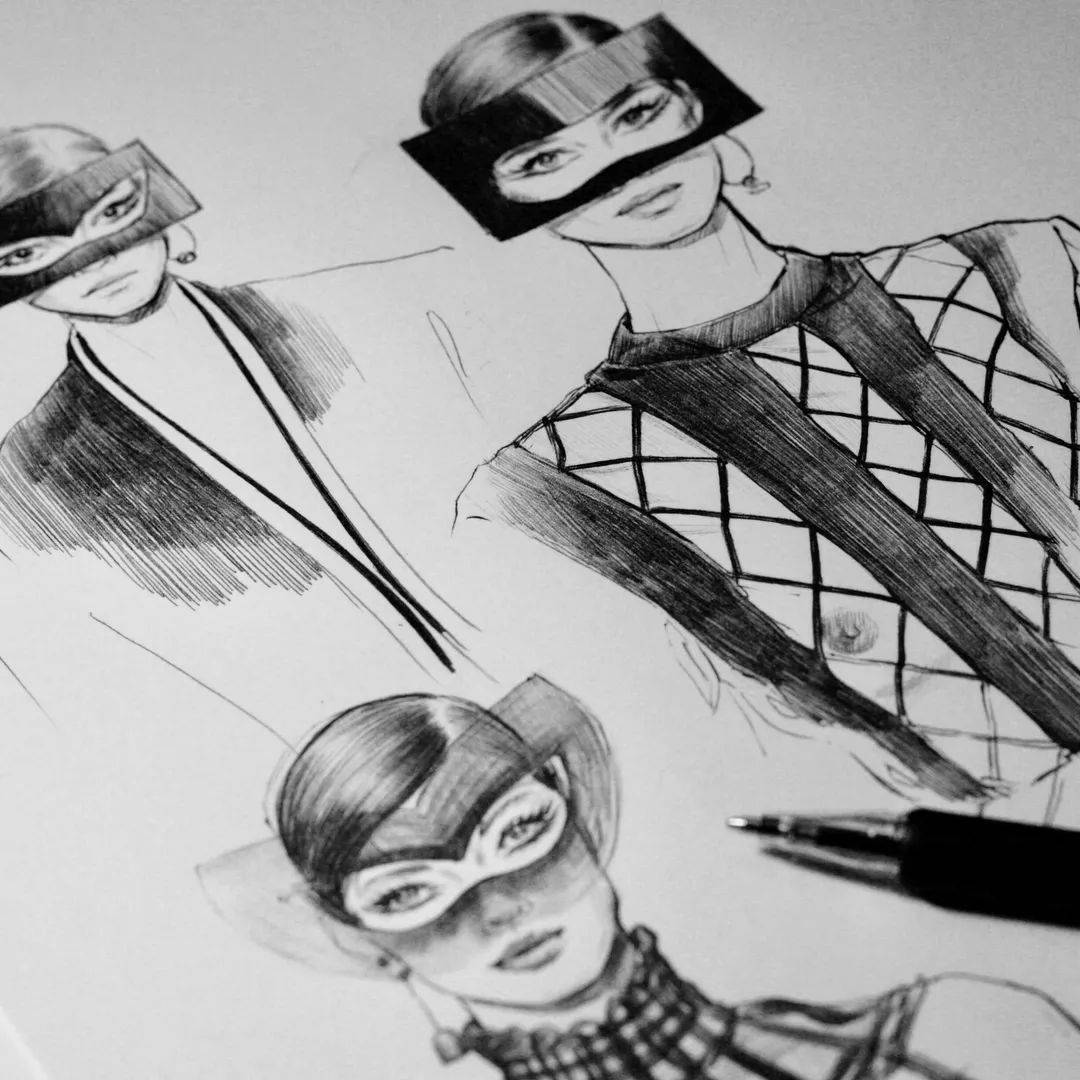 大神|时装画灵感|三庭五眼傻傻分不清楚?大神Nadia Coolrista超美步骤分享!