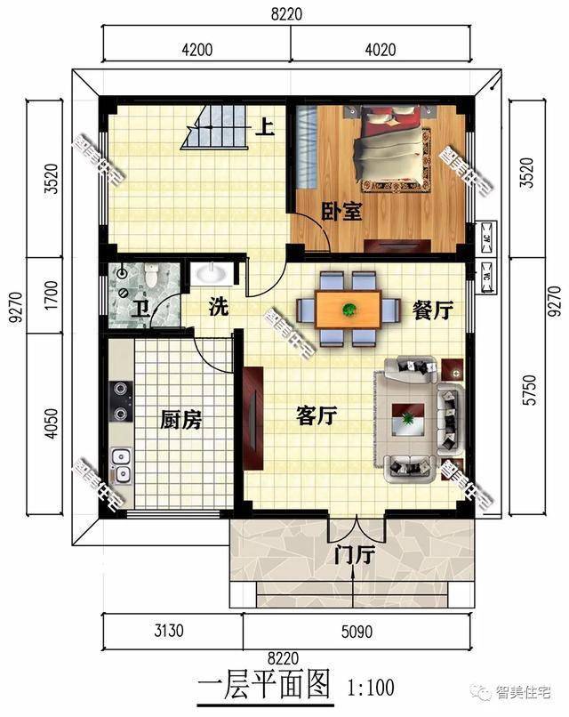 94×9.74米,占地面积90.75平方米,建筑面积255.