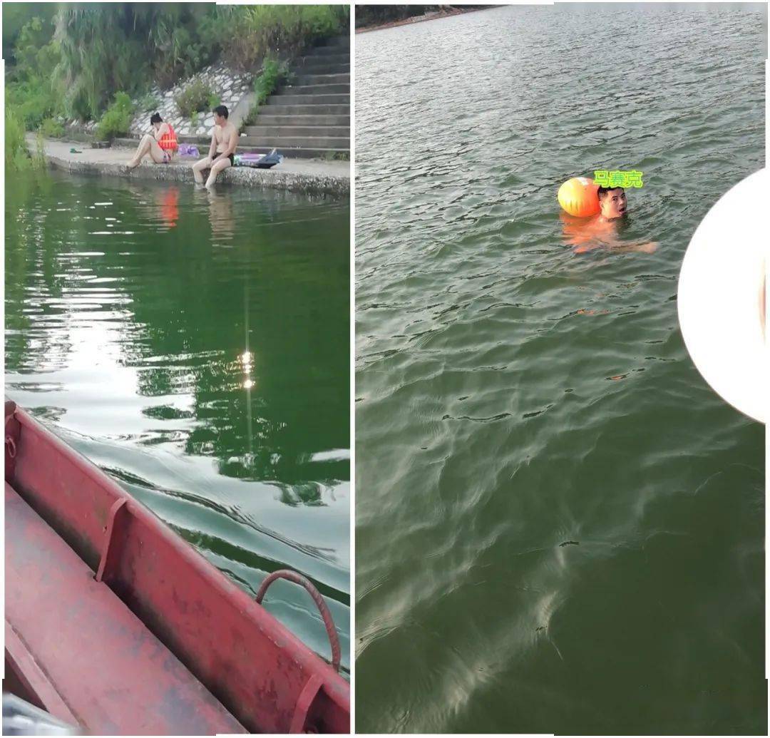 无视警示和劝告!宾阳清平水库成野泳"浴场 无人机曝光现场画面