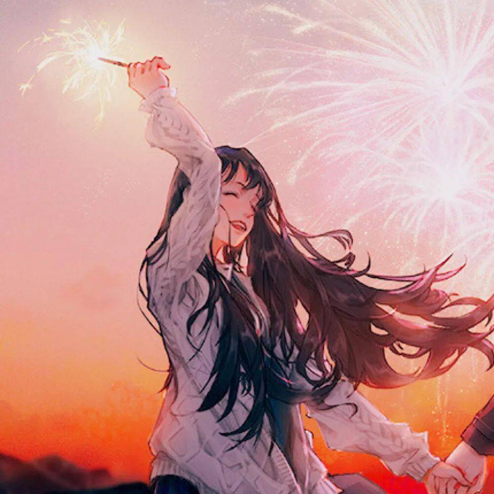 情侣头像一对两张 | 松开手,你才能承托住更多的东西.