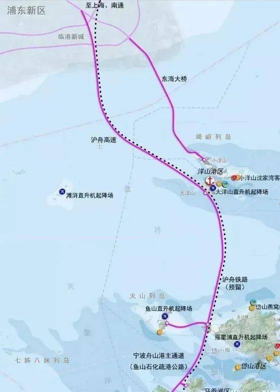 沪舟甬跨海通道规划有新进展未来直通上海东站