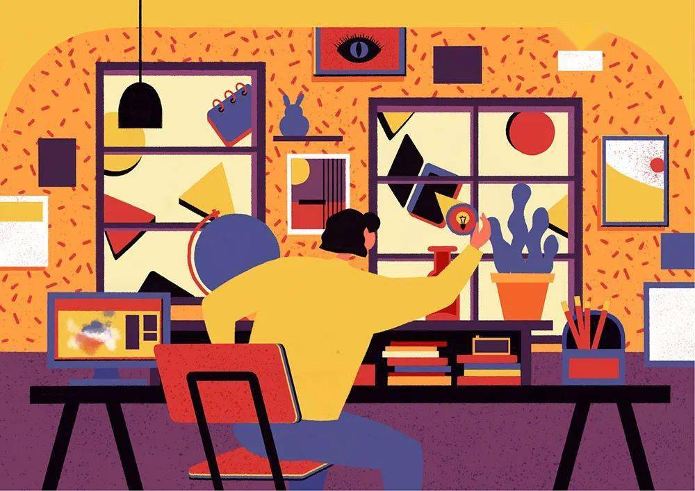 画面|四步艺术扁平插画！