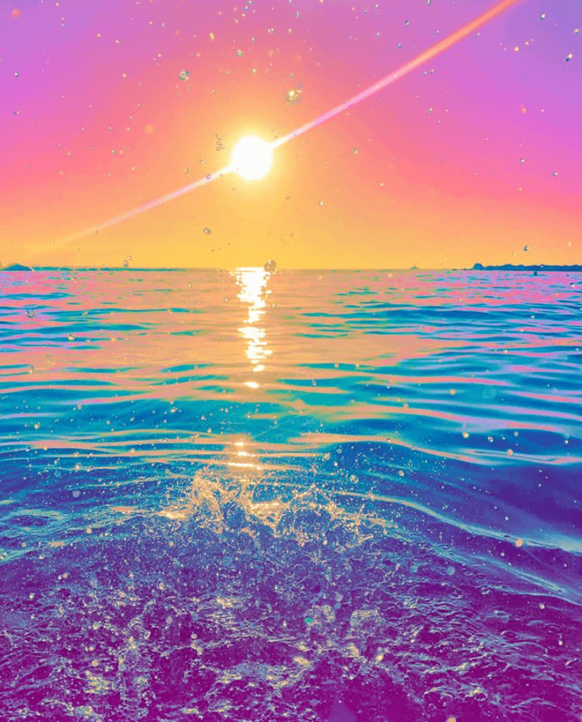 当彩虹和星星落进海洋,网友:想恋爱了.