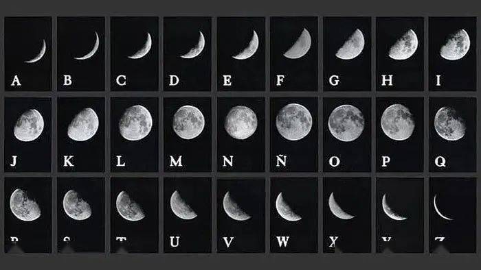 拍摄月亮,用了几年的时间在夜晚收集27次月亮的变化,直到月亮的形状
