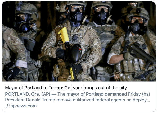 美国|特朗普要派联邦执法人员进入美国城市“镇暴”，他有权这么做吗？