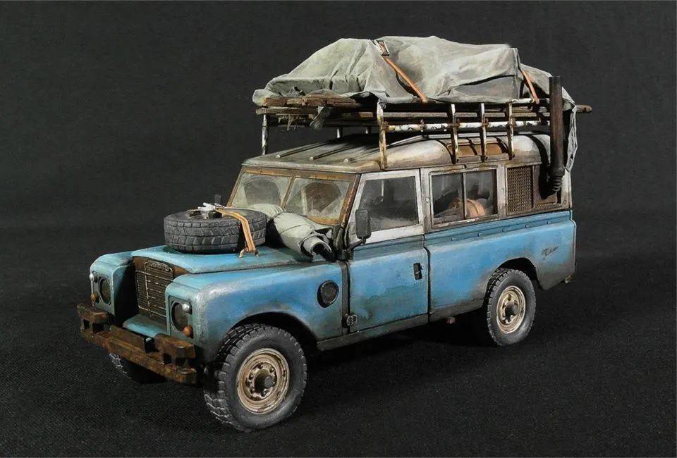 堪称模型教程!italeri 1:35 路虎 109 汽车模型组装/旧化过程