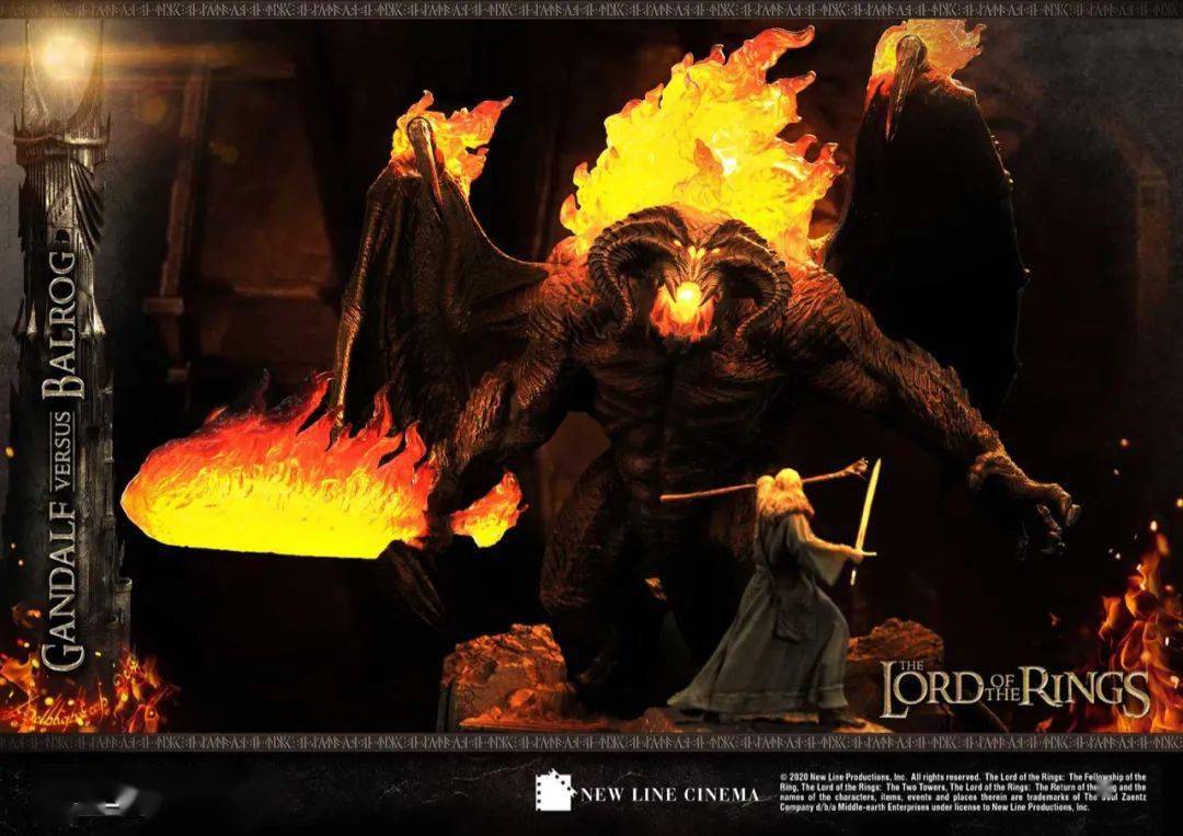 新品预定prime1studiopmlotr02ex指环王甘道夫vs炎魔
