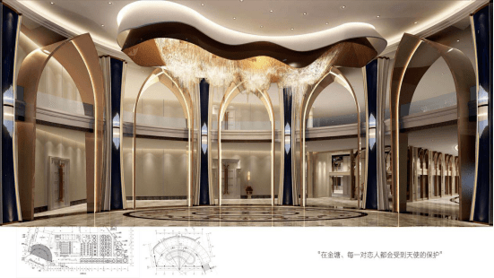 金塘胜宴一站式婚礼堂设计解读