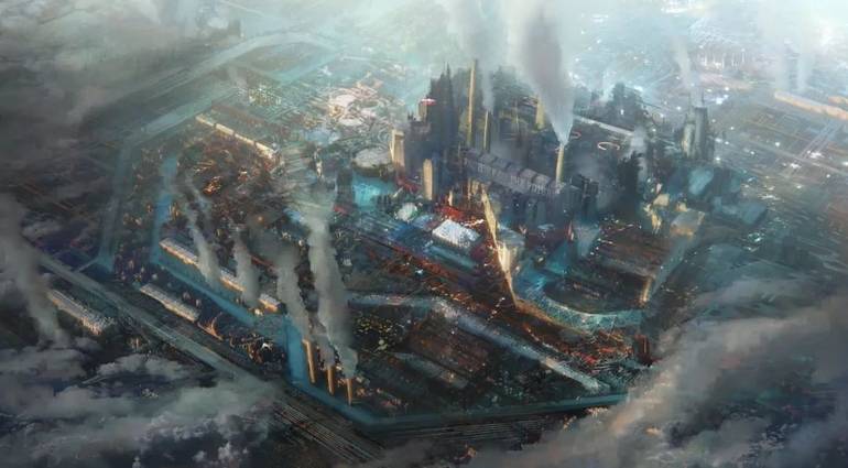 3d场景概念画师leontukker笔下的科幻城市