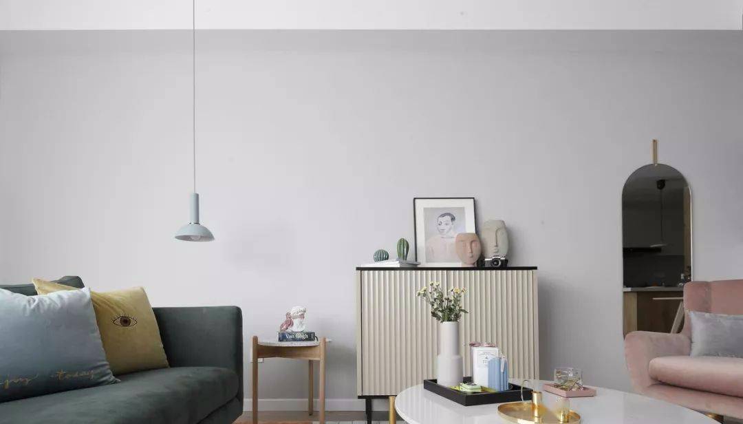 色彩|110㎡现代欧式混搭风，柔美的色彩搭配，美翻了整个家！