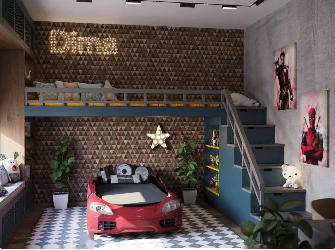 装修|大宅别墅男童房装修设计