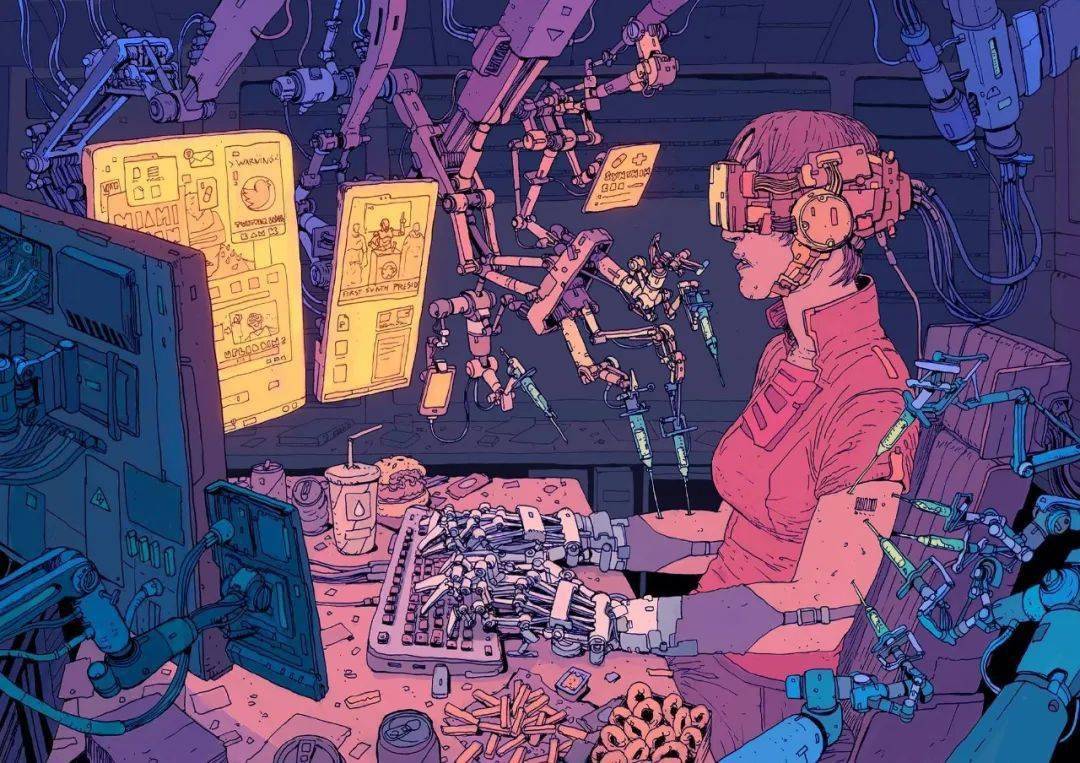 西班牙画师 josan gonzalez赛博风格插画