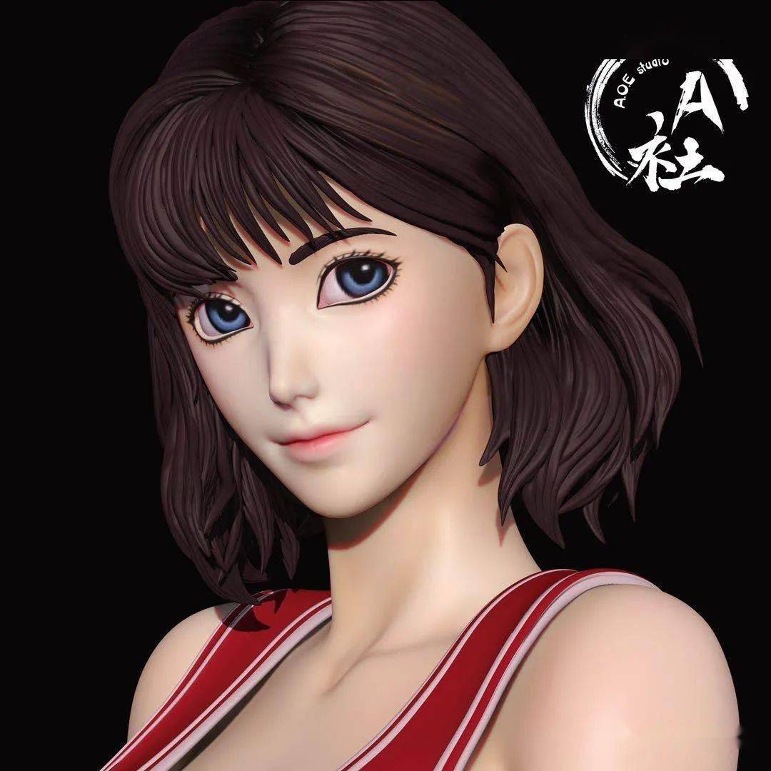 资讯】A.O.E工作室赤木晴子灌篮高手限量gk手办雕像_cm