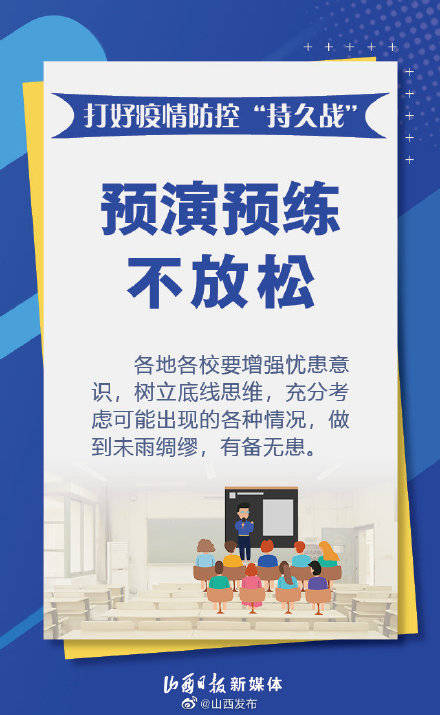 防控|秋季开学季即将来到！10张海报看如何防控校园疫情
