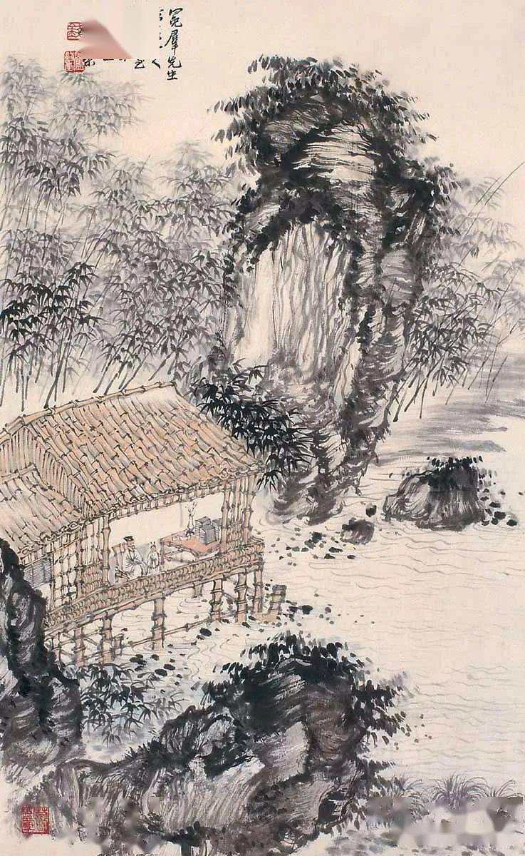 山水画的用笔用墨_搜狐网, image size:737x1200