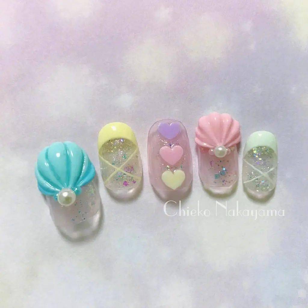 元素|每刻美丨50+例夏季美甲样板