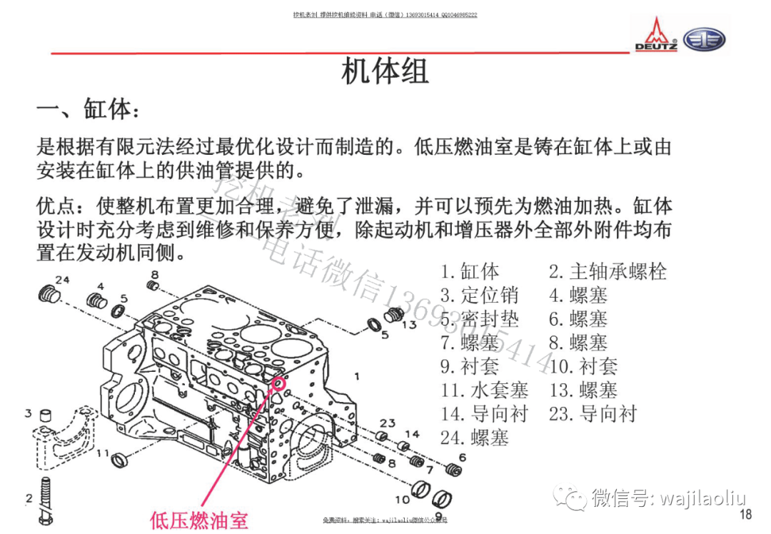 道依茨发动机,部件识别,正时对点,气门调整,喷油器,工作原理.