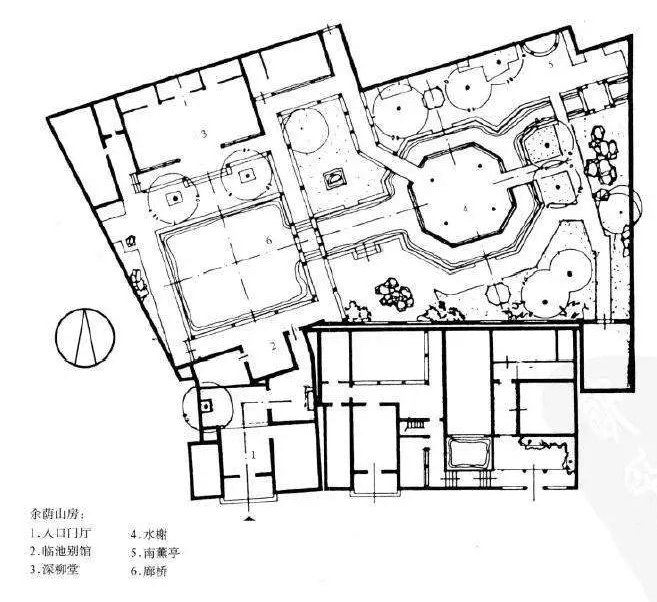 余荫山房平面