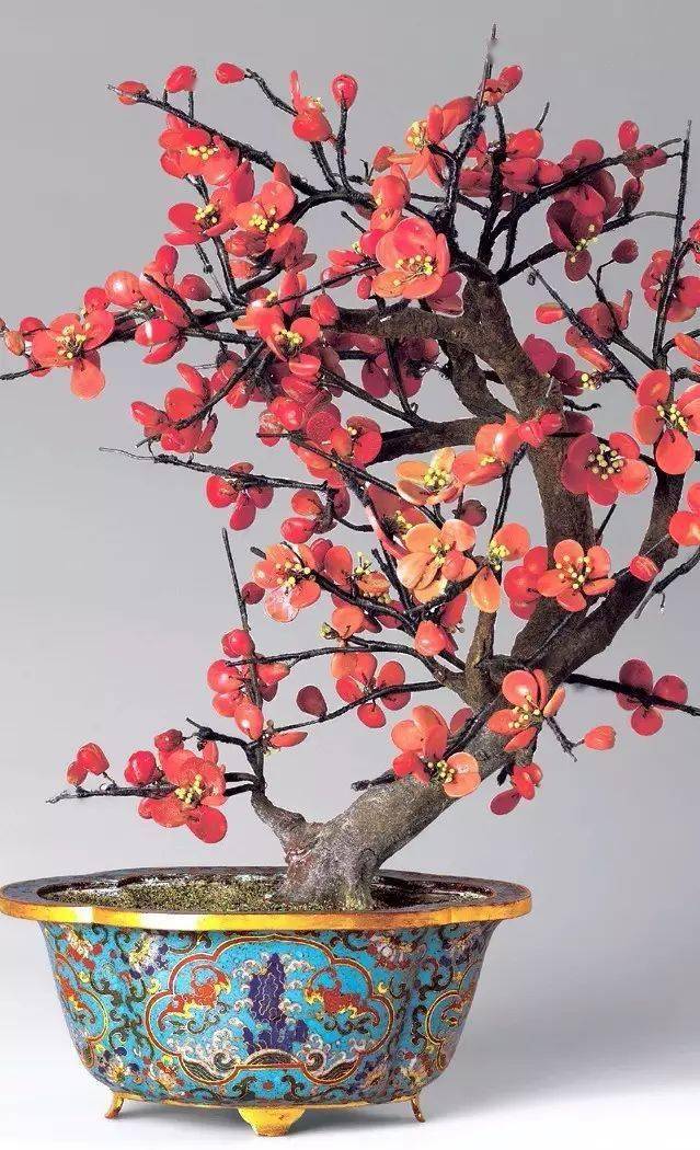 中国美術 七宝焼　玉石盆栽　玉石盆景 觀賞石 中国美術 七宝焼 玉石盆栽 玉石盆景 觀賞石